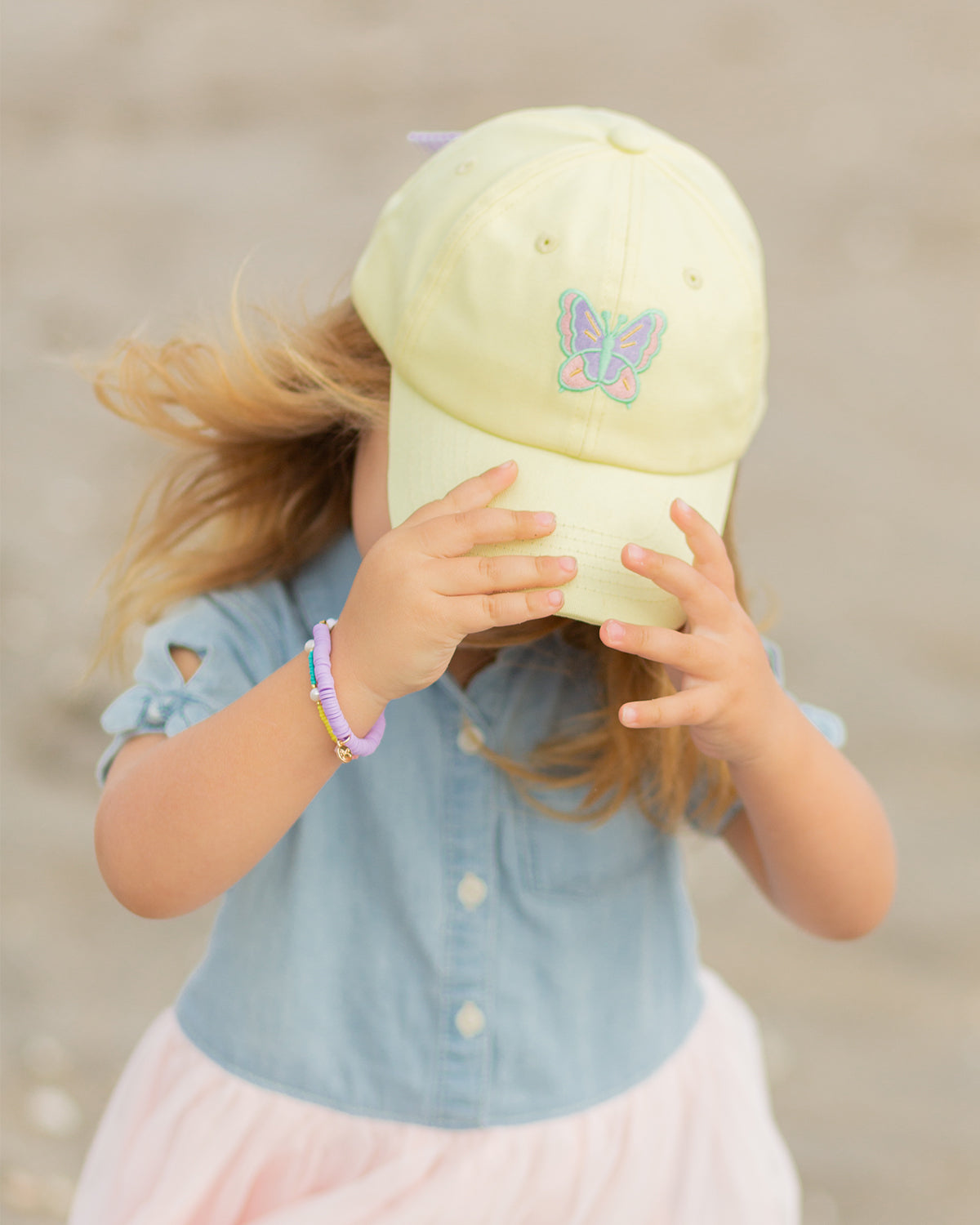 Butterfly Bow Baseball Hat (Girls)