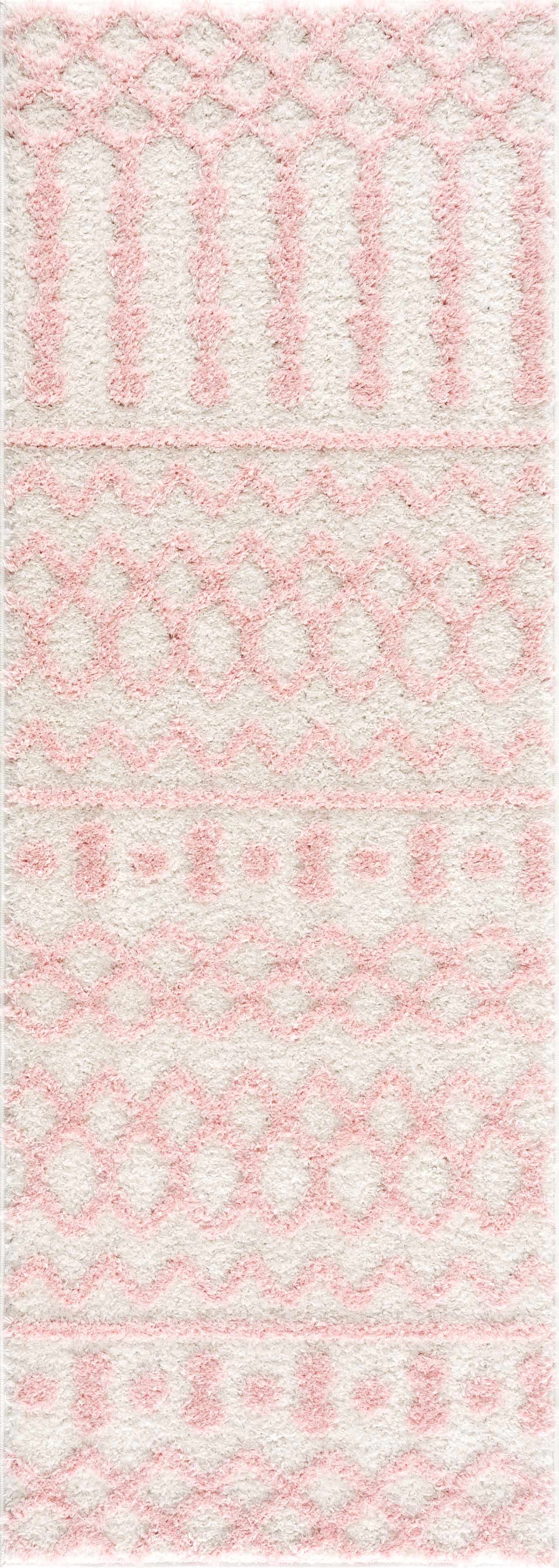 Darva Pink Plush Area Carpet