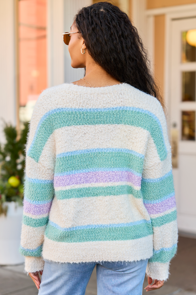 Izzy Pastel Striped Cardigan SALE