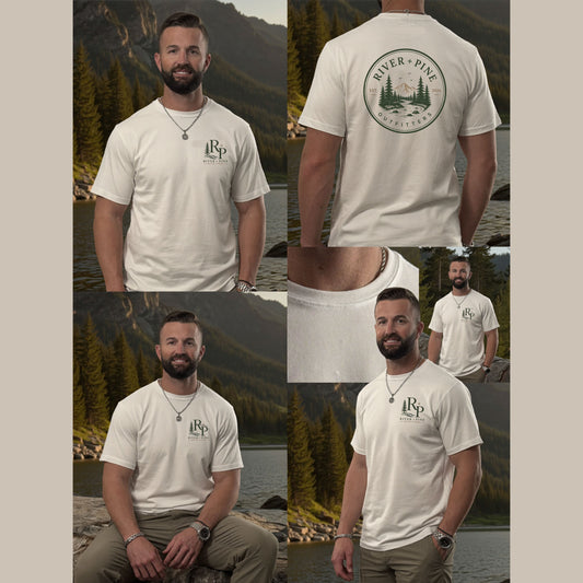 River + Pine Outfitters Graphic T-Shirt — Mountain & River Logo Tee