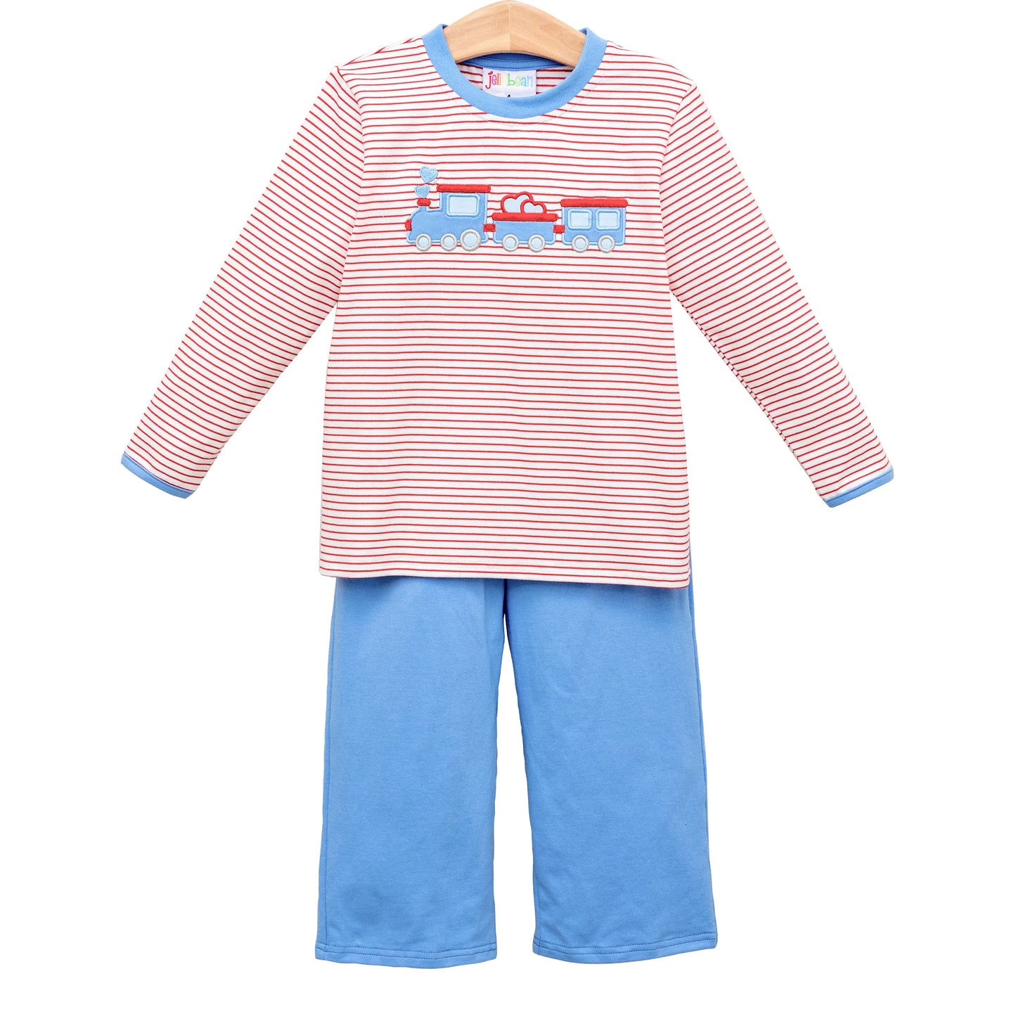 Jellybean All Aboard Heart Train Pants Set