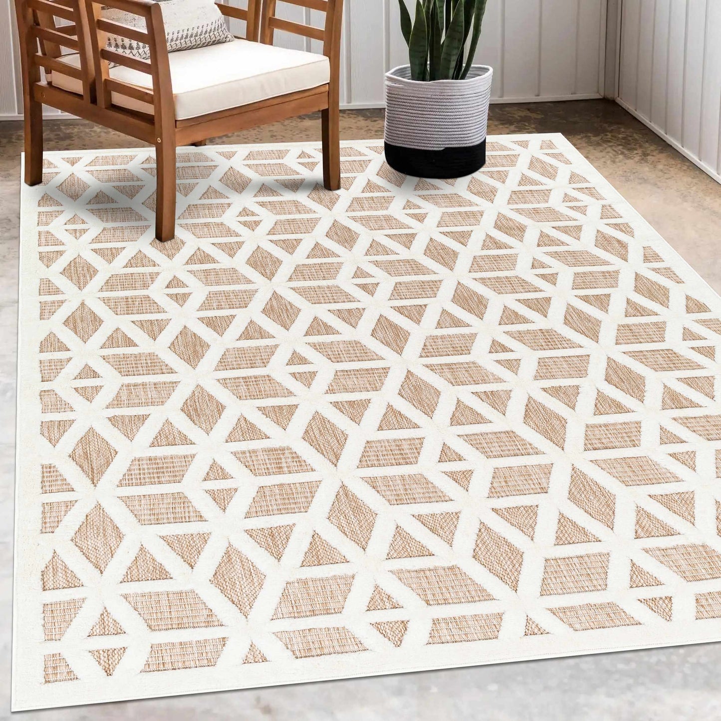 Nuri Tan Outdoor Rug