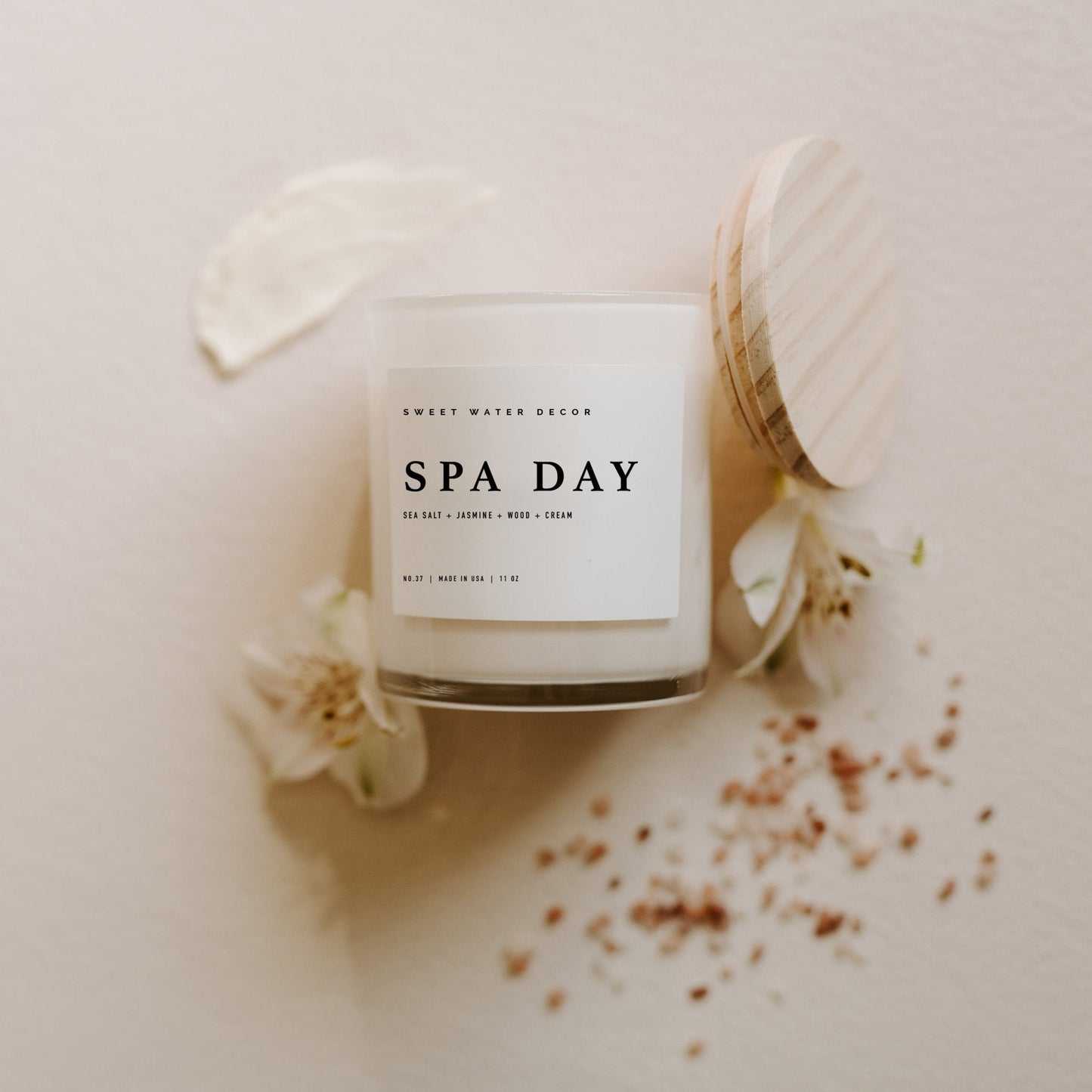 Spa Day Soy Candle - White Jar - 11 oz