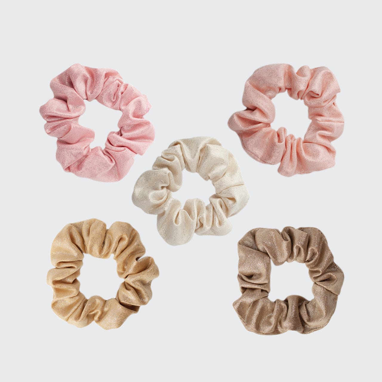 Metallic Scrunchies - Blush