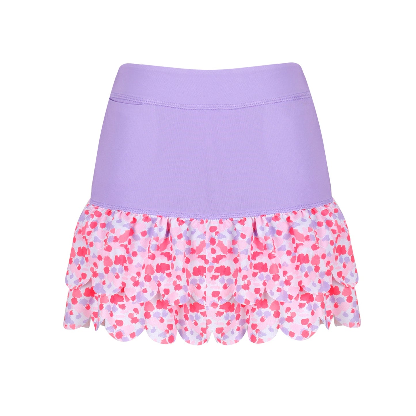 Girls Sophia Layered Hem Golf & Tennis Skort  -Stroke of Genius Blush