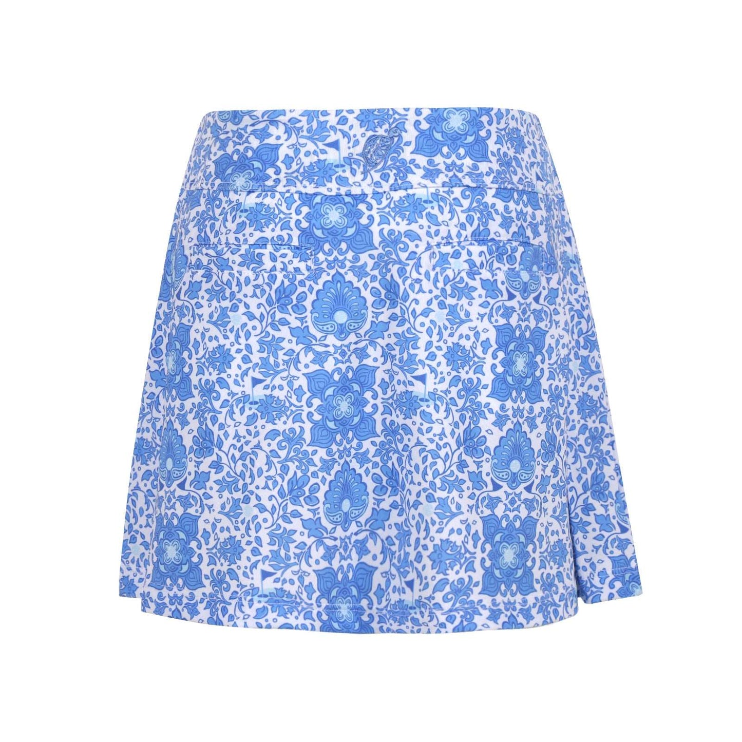Girls Steffi Layered Hem Skort  -Riviera White