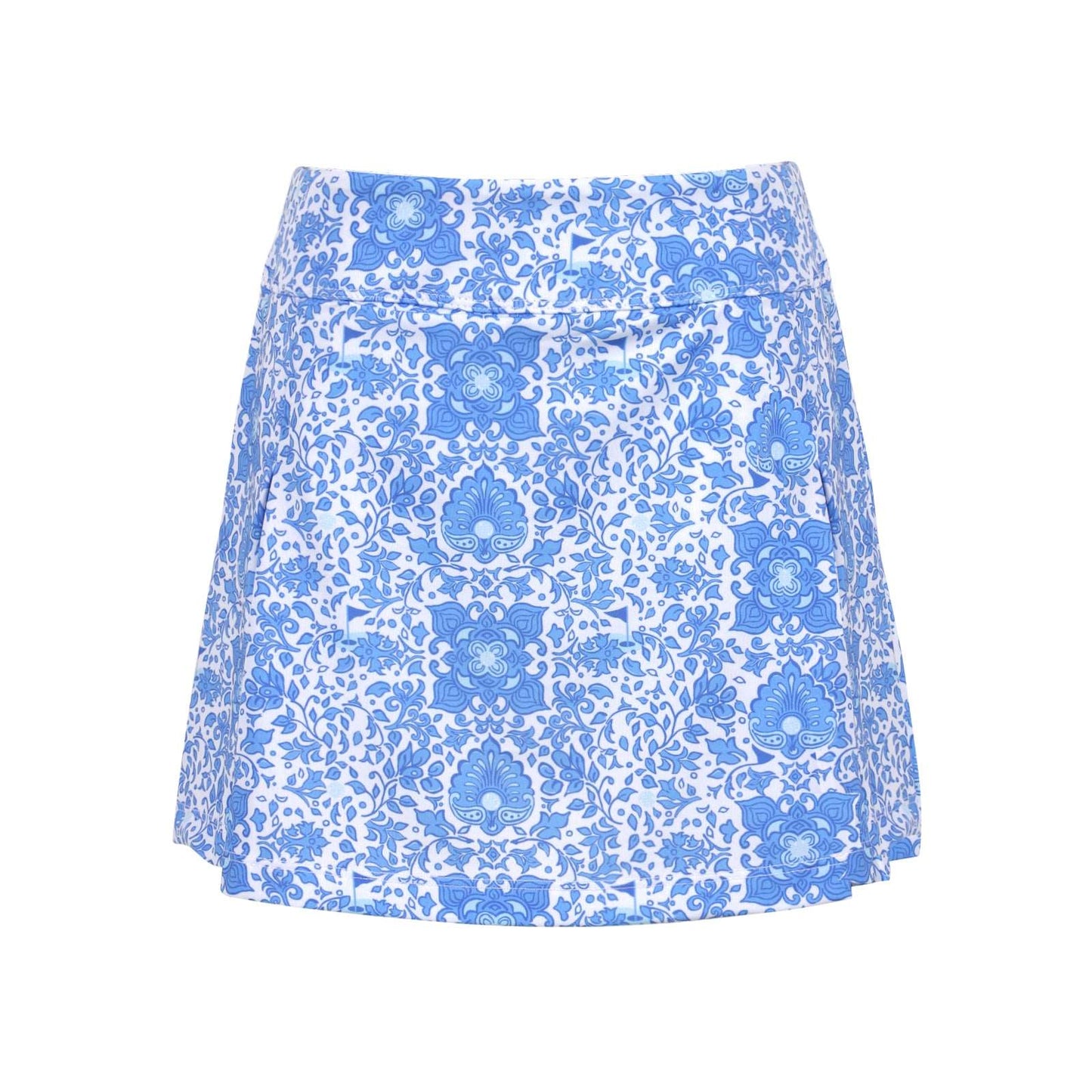 Girls Steffi Layered Hem Skort  -Riviera White