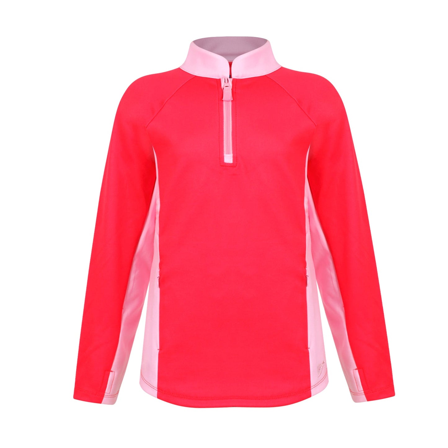 Girls Rowan 1/4 Zip Golf & Tennis Pullover  -Raspberry