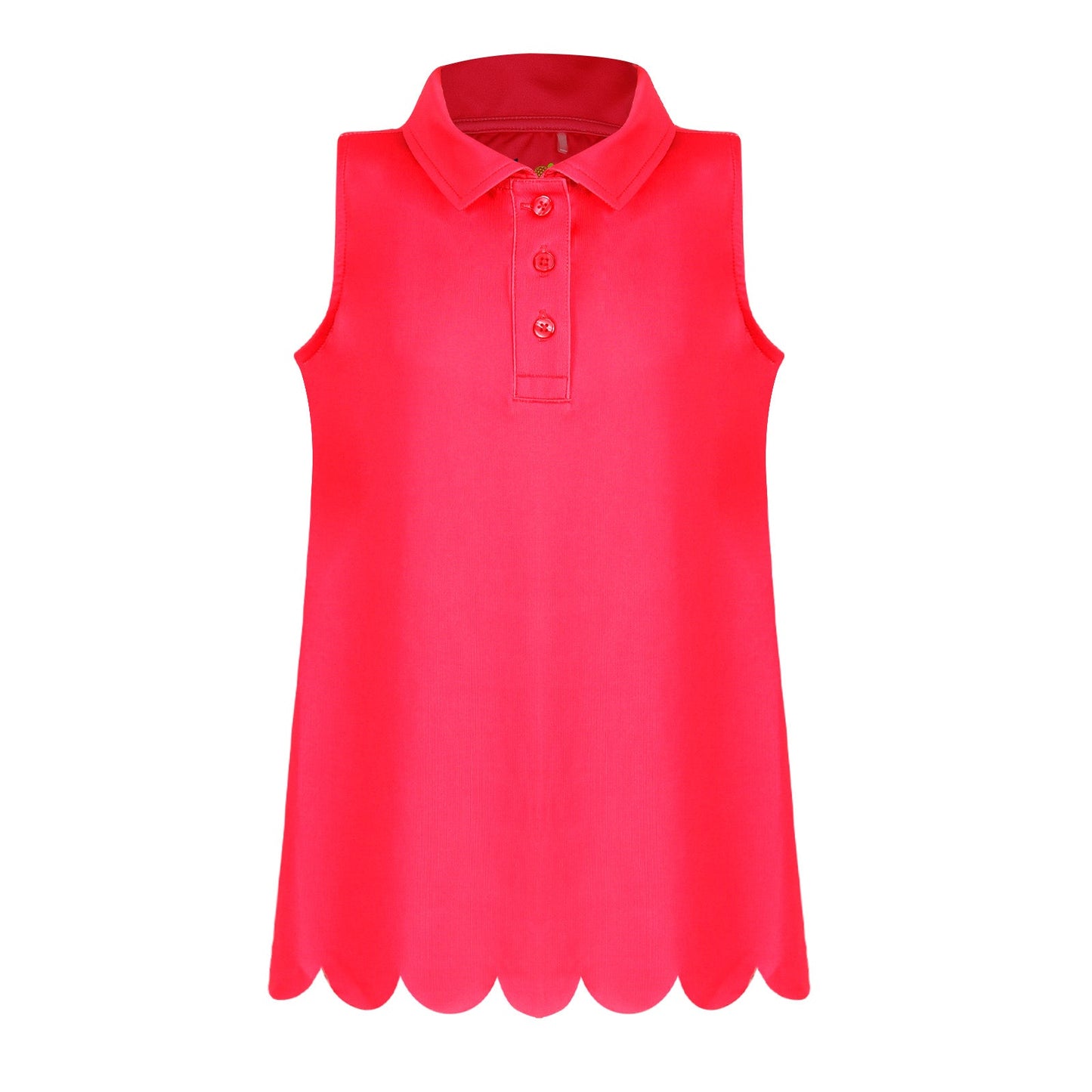 Girls Rylee Golf & Tennis Sleeveless Polo -Raspberry