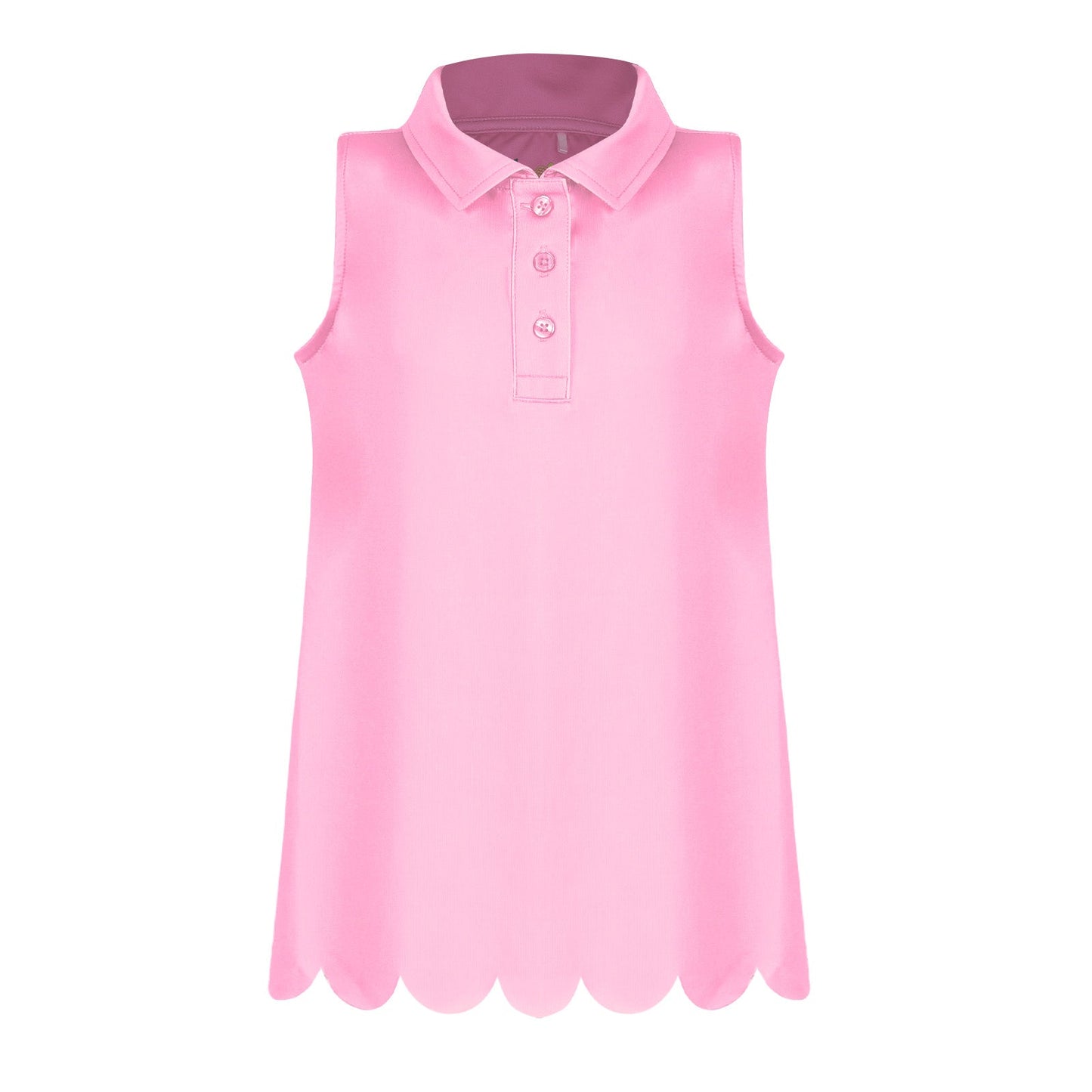 Girls Rylee Golf & Tennis Sleeveless Polo -Blush