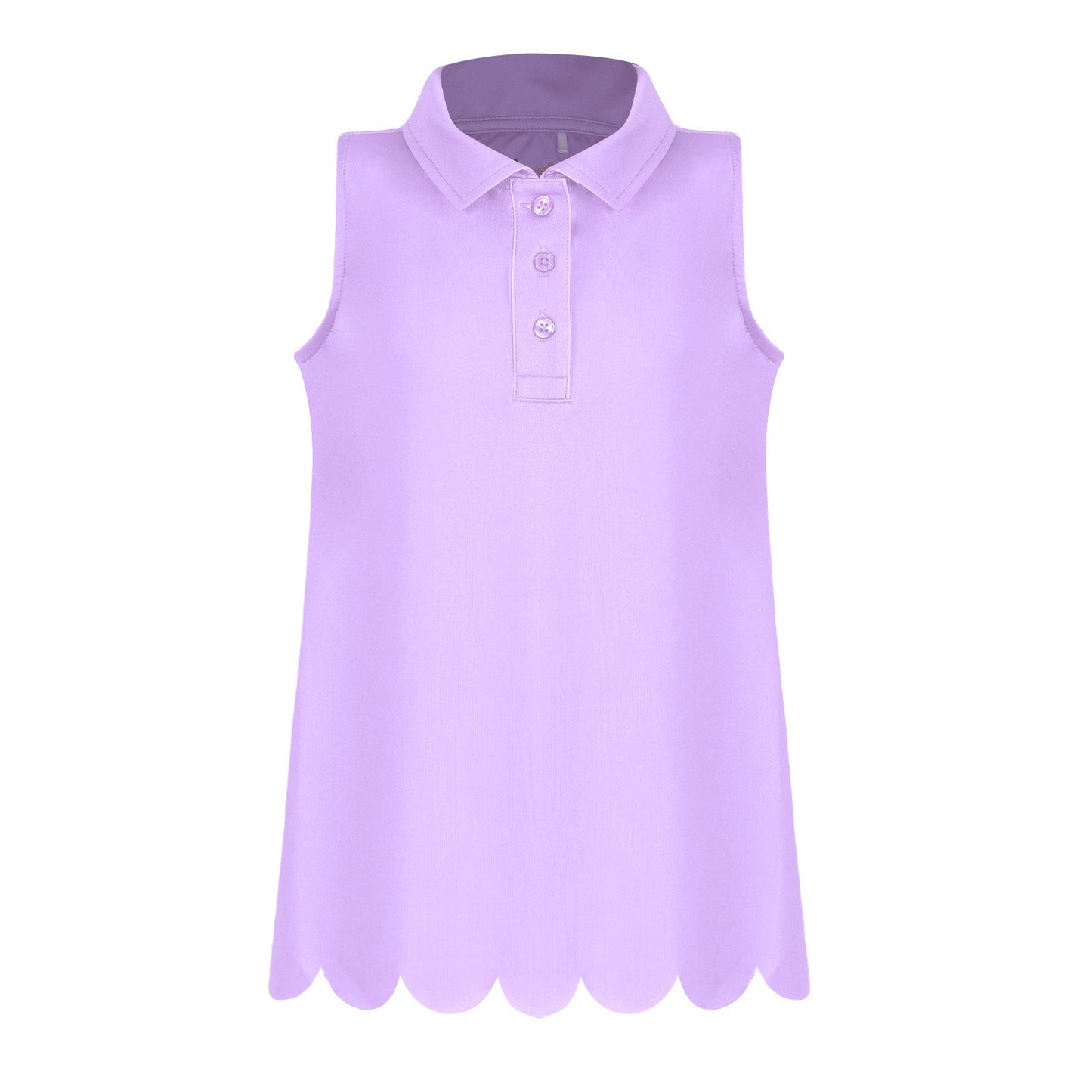 Girls Rylee Golf & Tennis Sleeveless Polo -Lavender