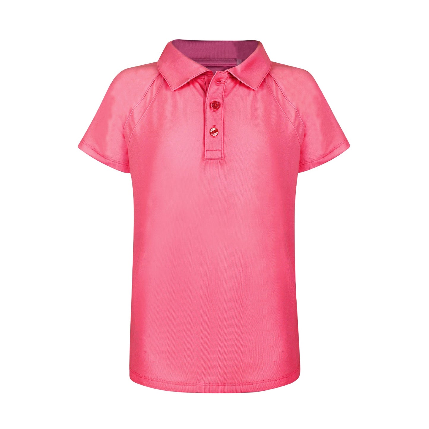 Girls Reagan Golf & Tennis Cap Sleeve Polo-Raspberry