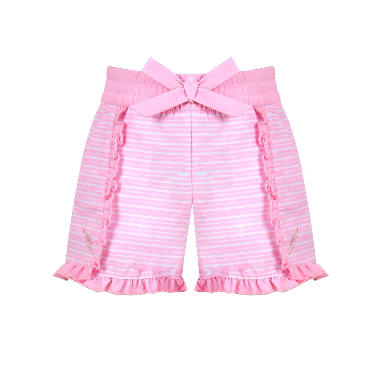 Girls Toddler Mini Sutton Shorts-Sonoma Stripe Blush