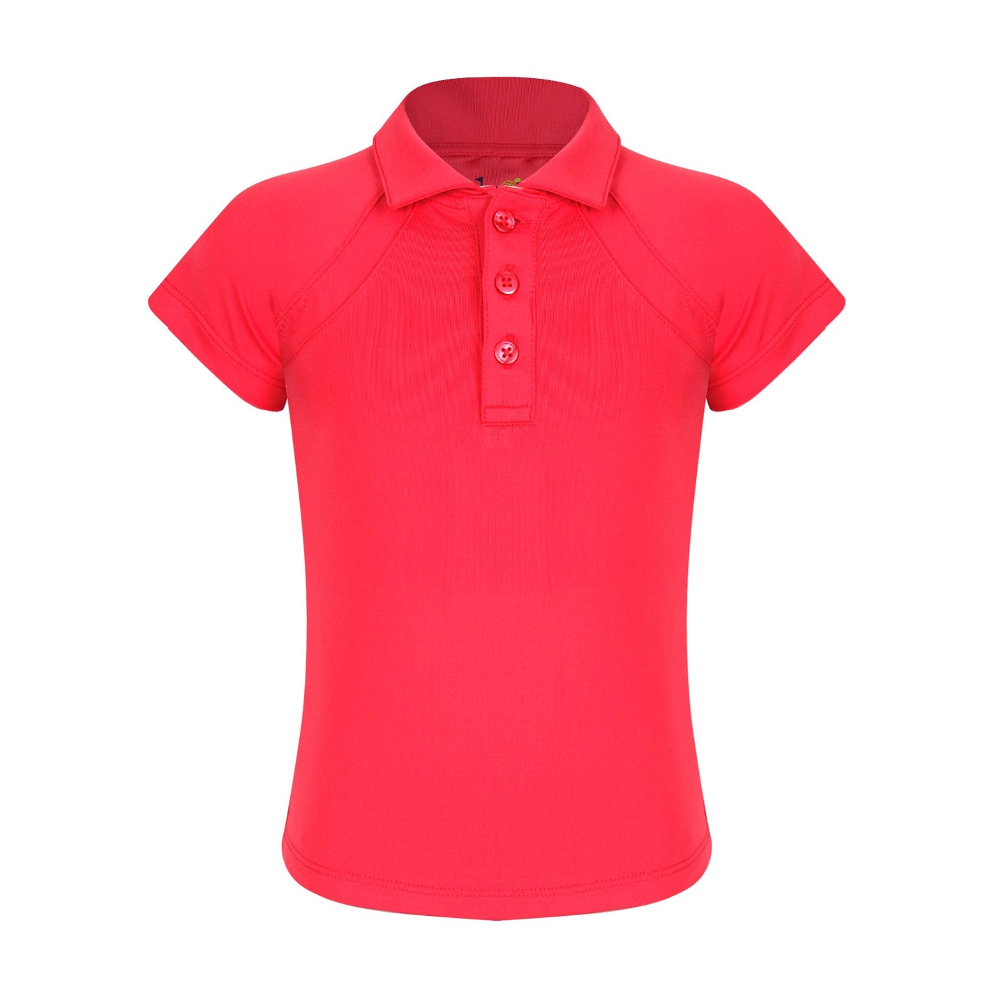 Girls Toddler Mini Reagan Cap Sleeve Polo -Raspberry