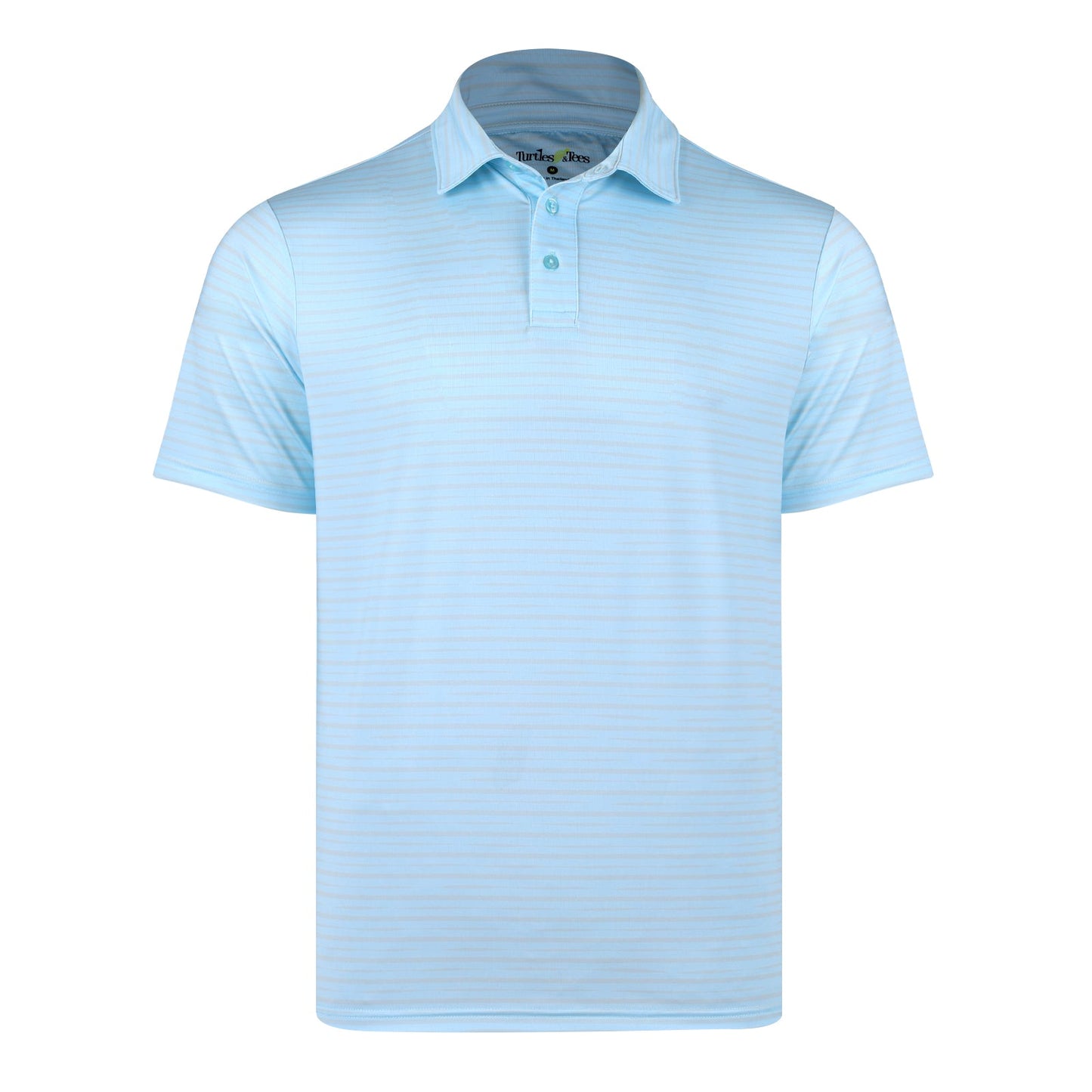 Men's Walker  Performance Polo -Sonoma Stripe Glacial Blue