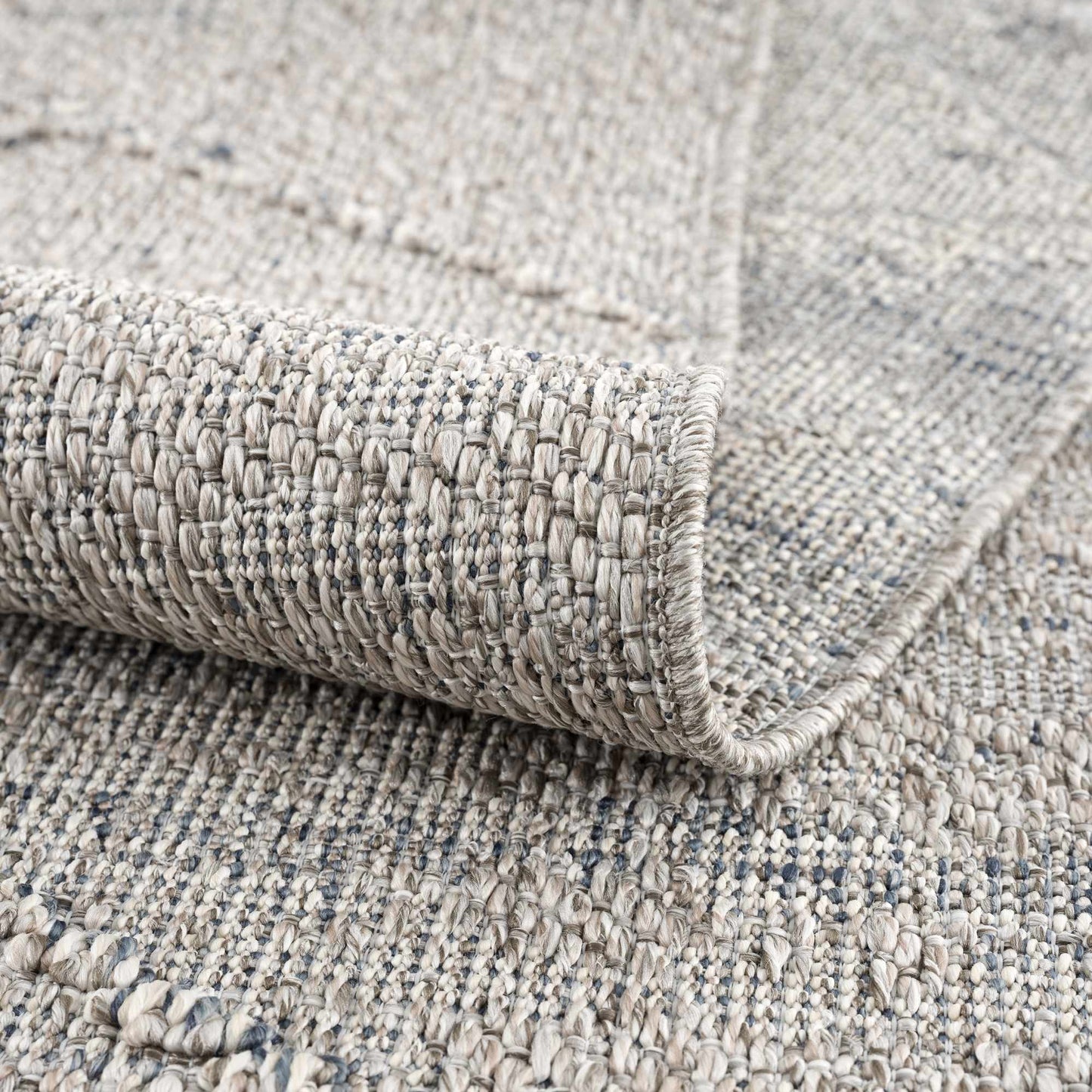 Baqer Taupe & Gray Textured Performance Rug - Clearance