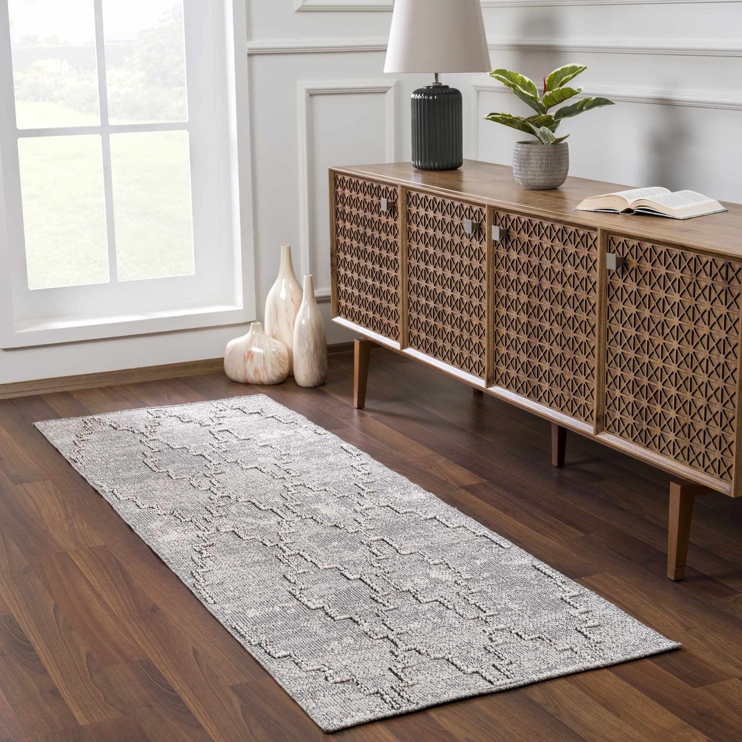 Butch Taupe Textured Performance Rug - Clearance