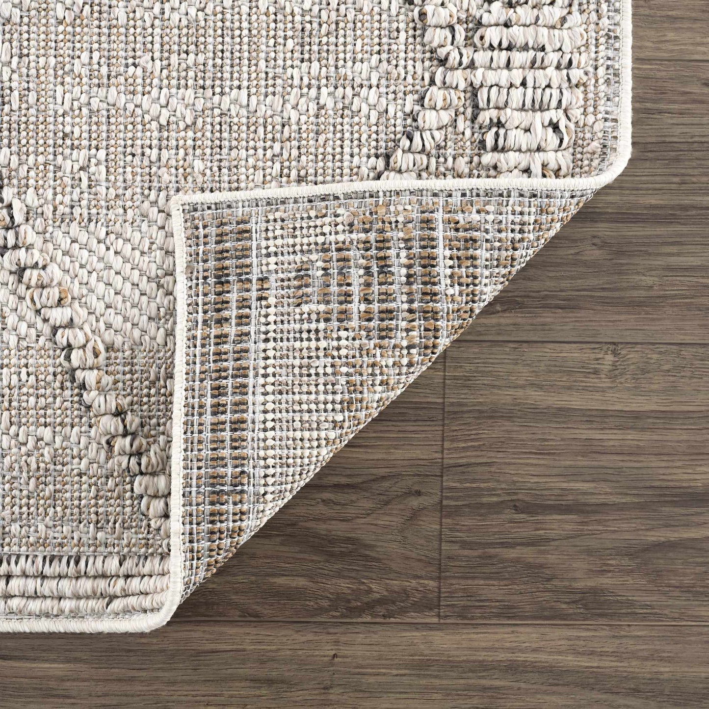 Nyla Bone Textured Small Rug - 2x3 Clearance