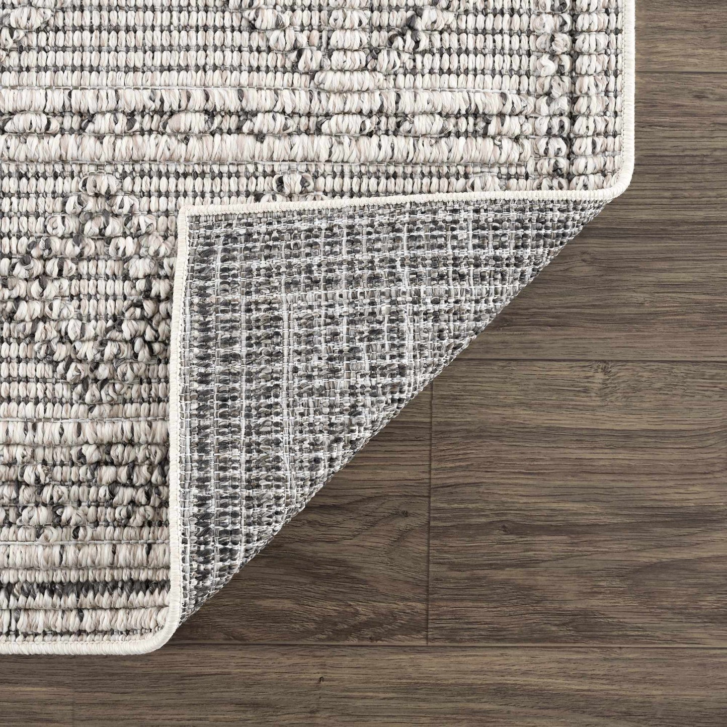 Diah Bone Textured Trellis Rug - Limited Edition