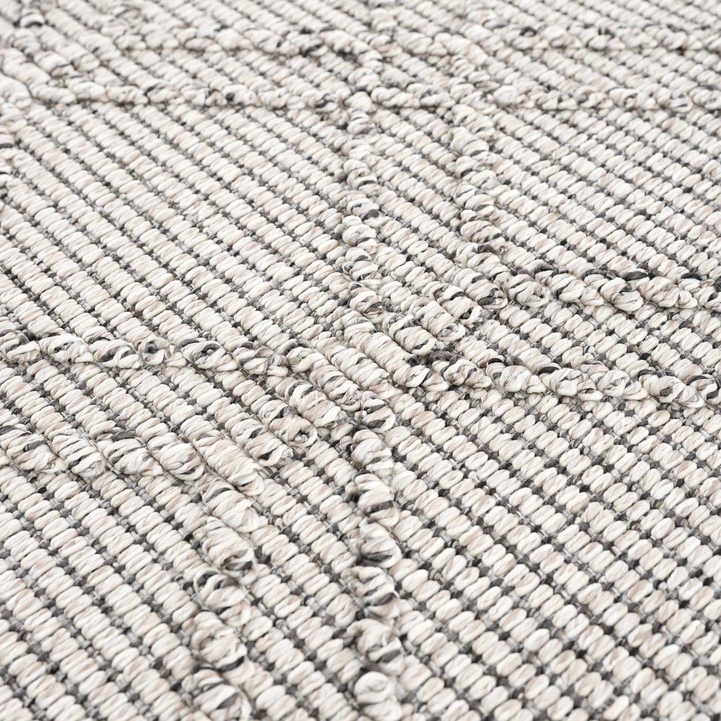 Diah Bone Textured Trellis Rug - Limited Edition