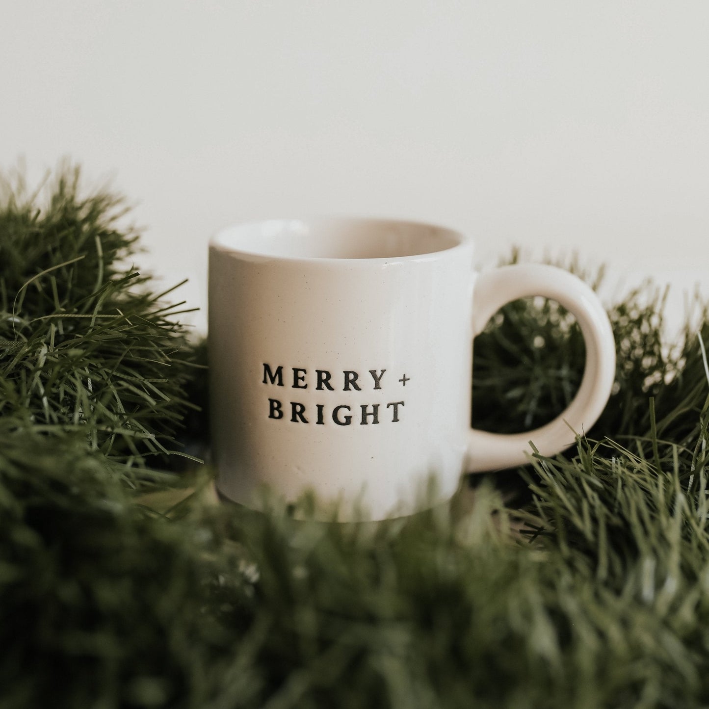 Merry and Bright 14oz. Stoneware Coffee Mug