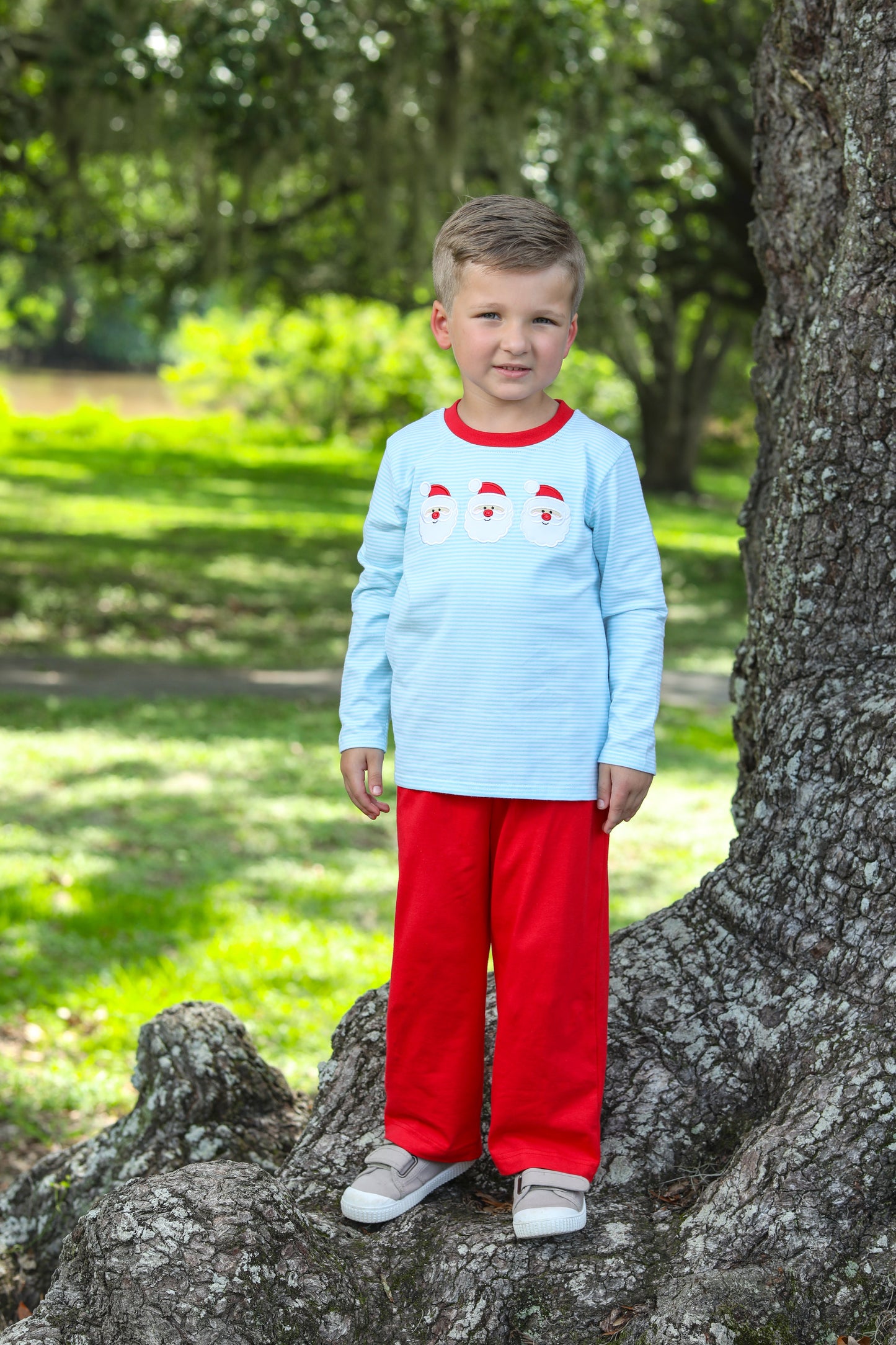 Jellybean Santa Trio Boys Pants Set