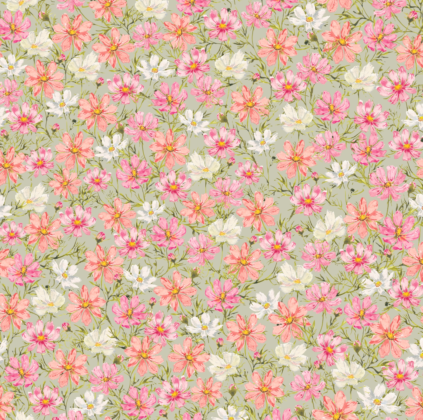 Zinnia Wallpaper by Ela Spurden