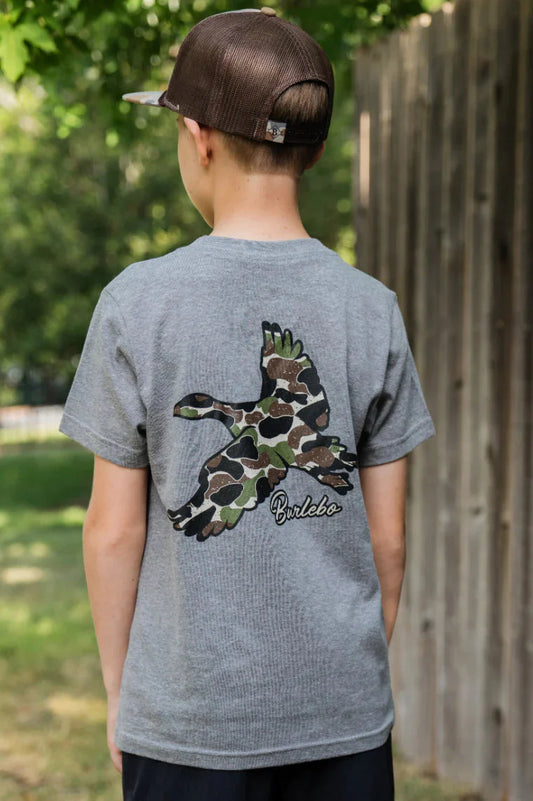 Burlebo Youth Camo Duck Tee