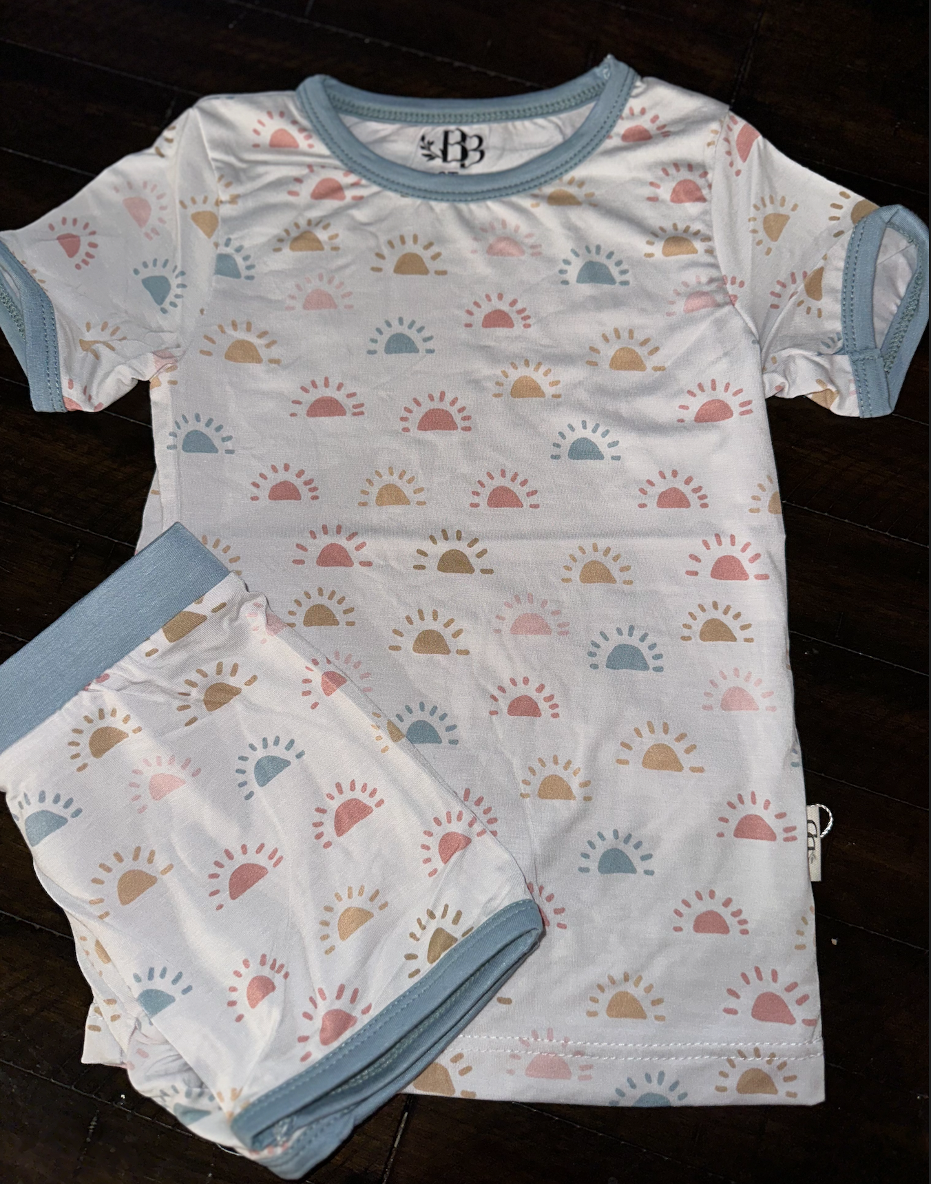 Pastel Sunshine Bamboo Short Sleeve 2 PC Set