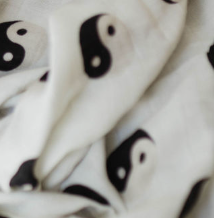 Black & White Yin Yang | Muslin Swaddle