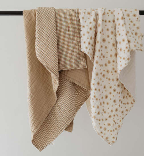 Golden Gingham | Muslin Quilt