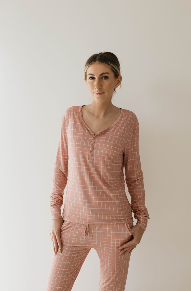 Cotton Candy Grid | Women's Bamboo Pajamas