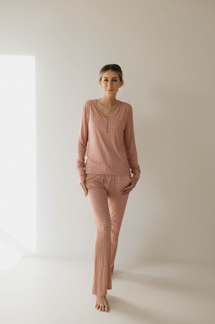 Cotton Candy Grid | Women's Bamboo Pajamas