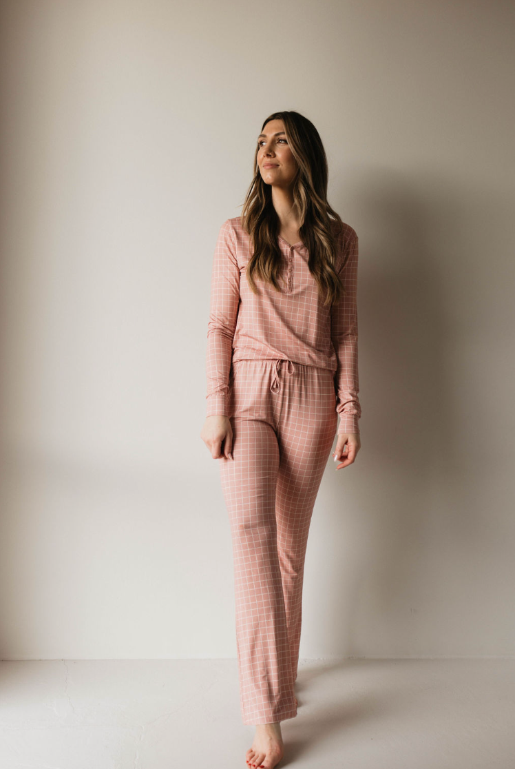 Cotton Candy Grid | Women's Bamboo Pajamas