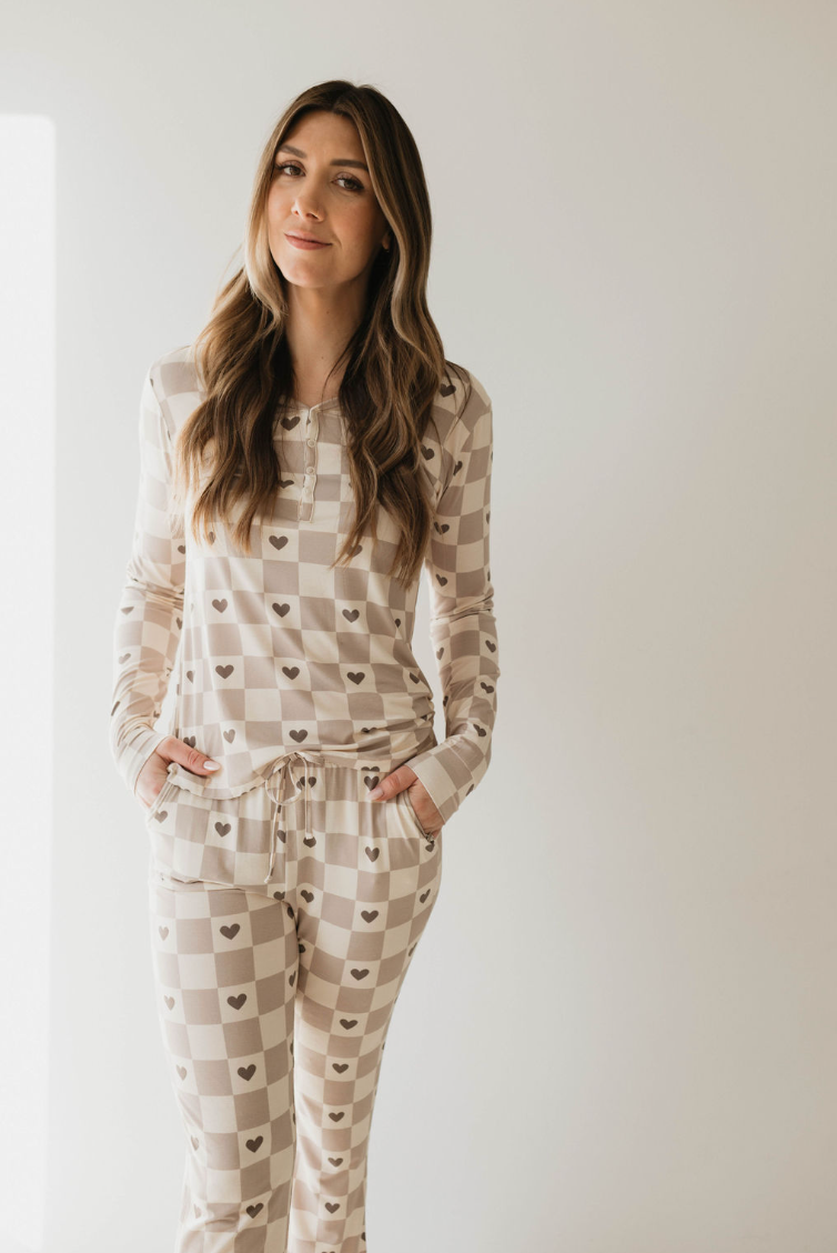 Check Your Heart 🩶  | Women's Bamboo Pajamas