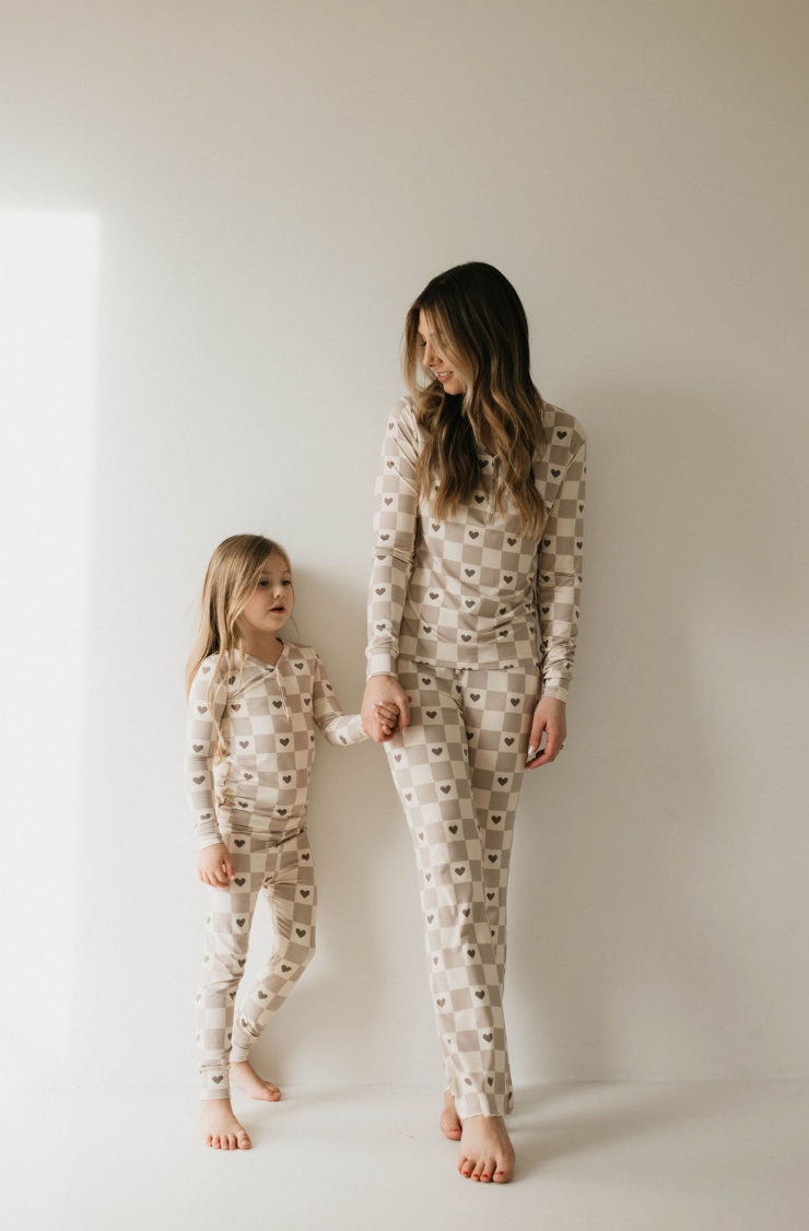 Check Your Heart 🩶  | Women's Bamboo Pajamas