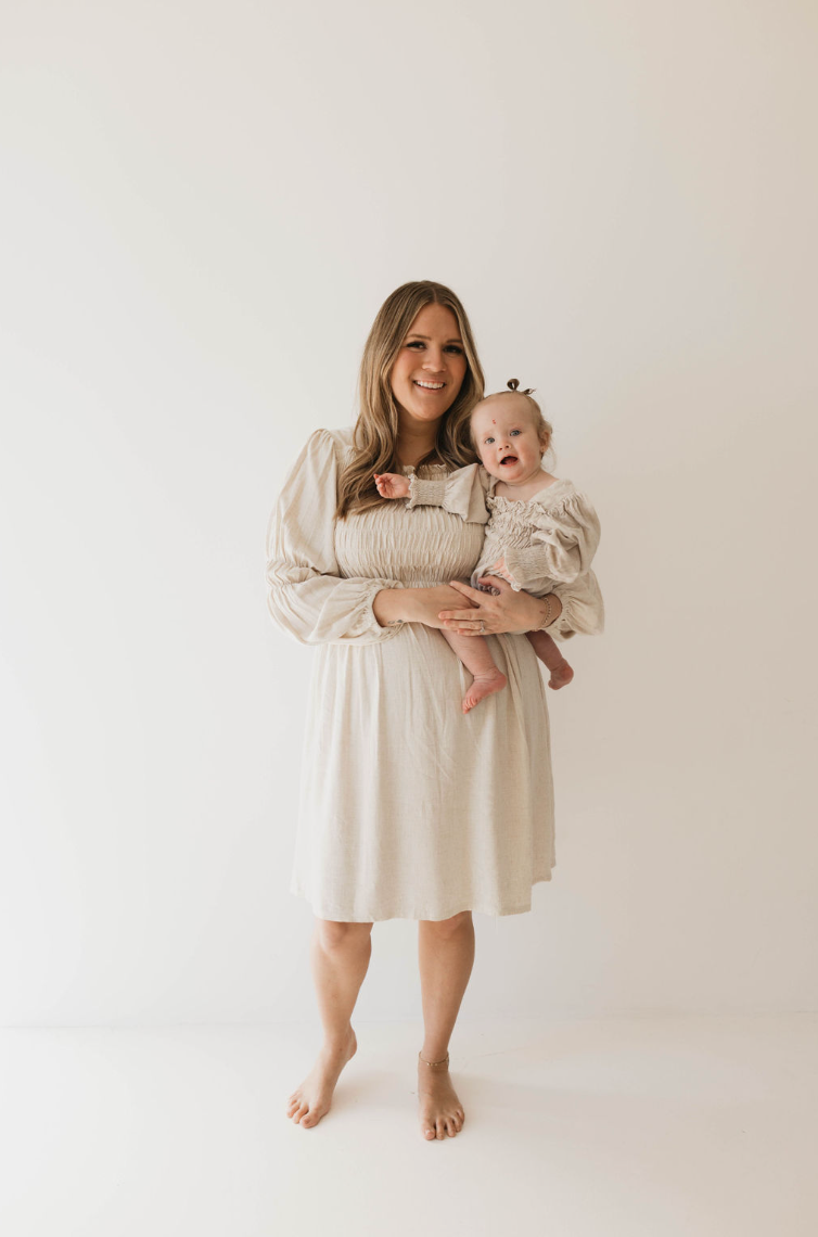 Flax | Long Sleeve Linen Romper