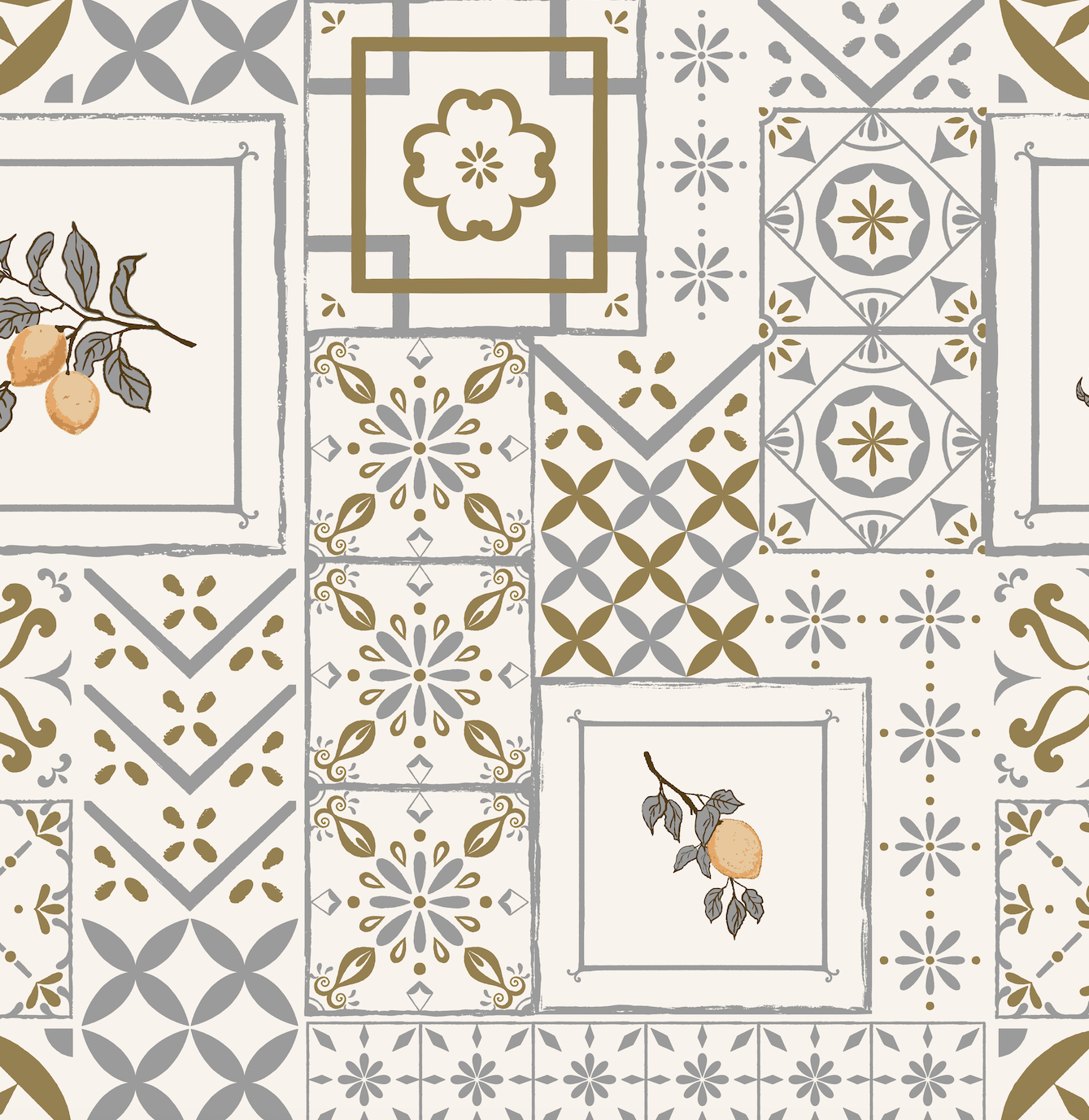 Meena Wallpaper by The Bright Leaf Design