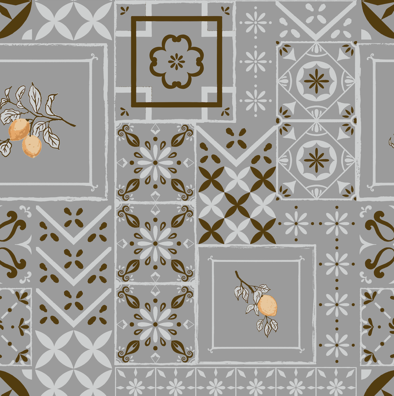 Meena Wallpaper by The Bright Leaf Design