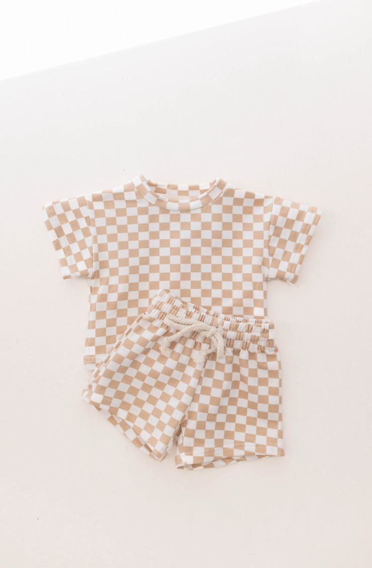 Honey Checkerboard |  Short Set