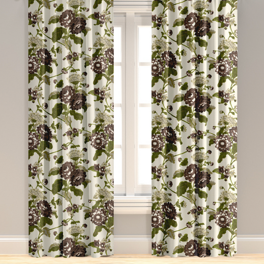 Britain in Olive & Pluff Drapery Panel