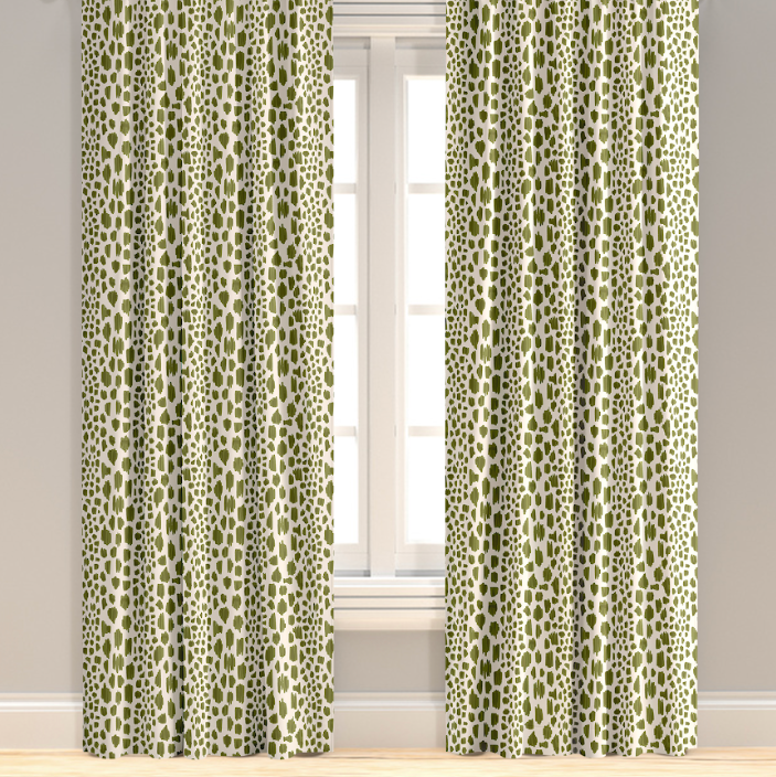 Santee Stripe in Olive Drapery Panel