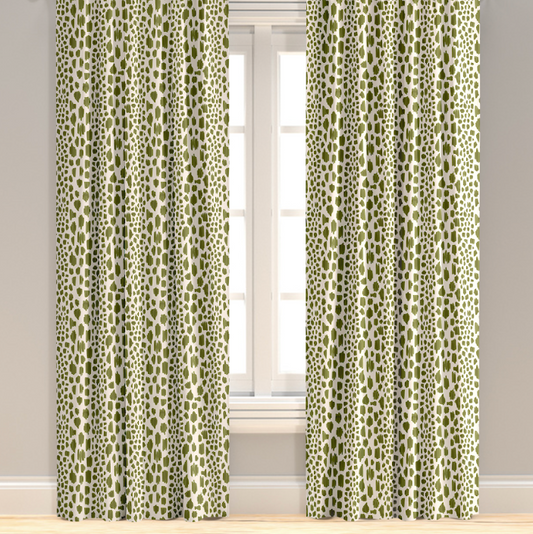 Santee Stripe in Olive Drapery Panel