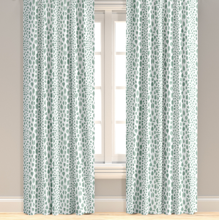 Santee Stripe in Seafoam Drapery Panel