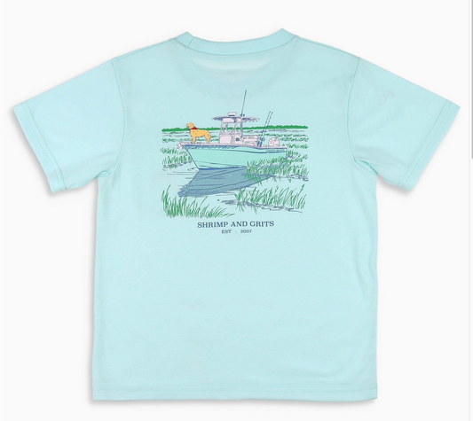 Shrimp and Grits Kids - Creek Cruiser Graphic Tee