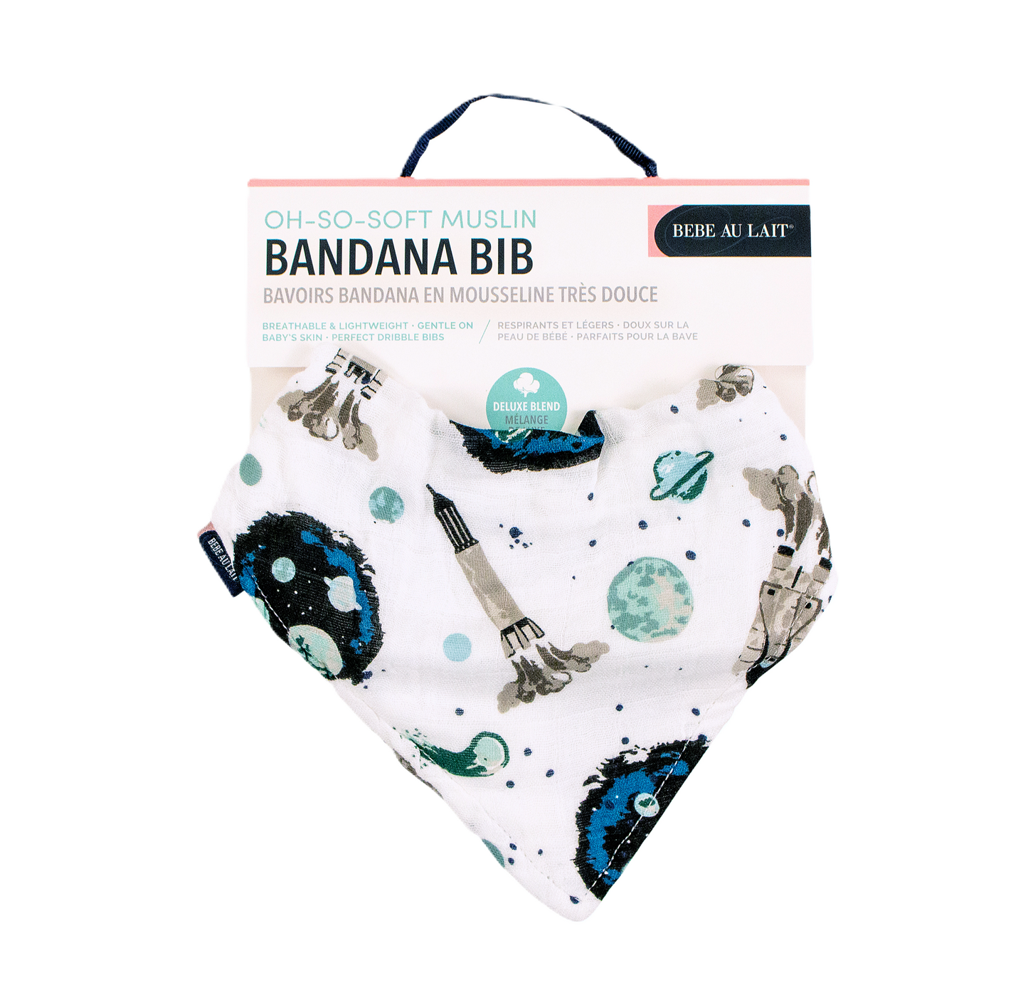 Space Oh So Soft Muslin Bandana Bib