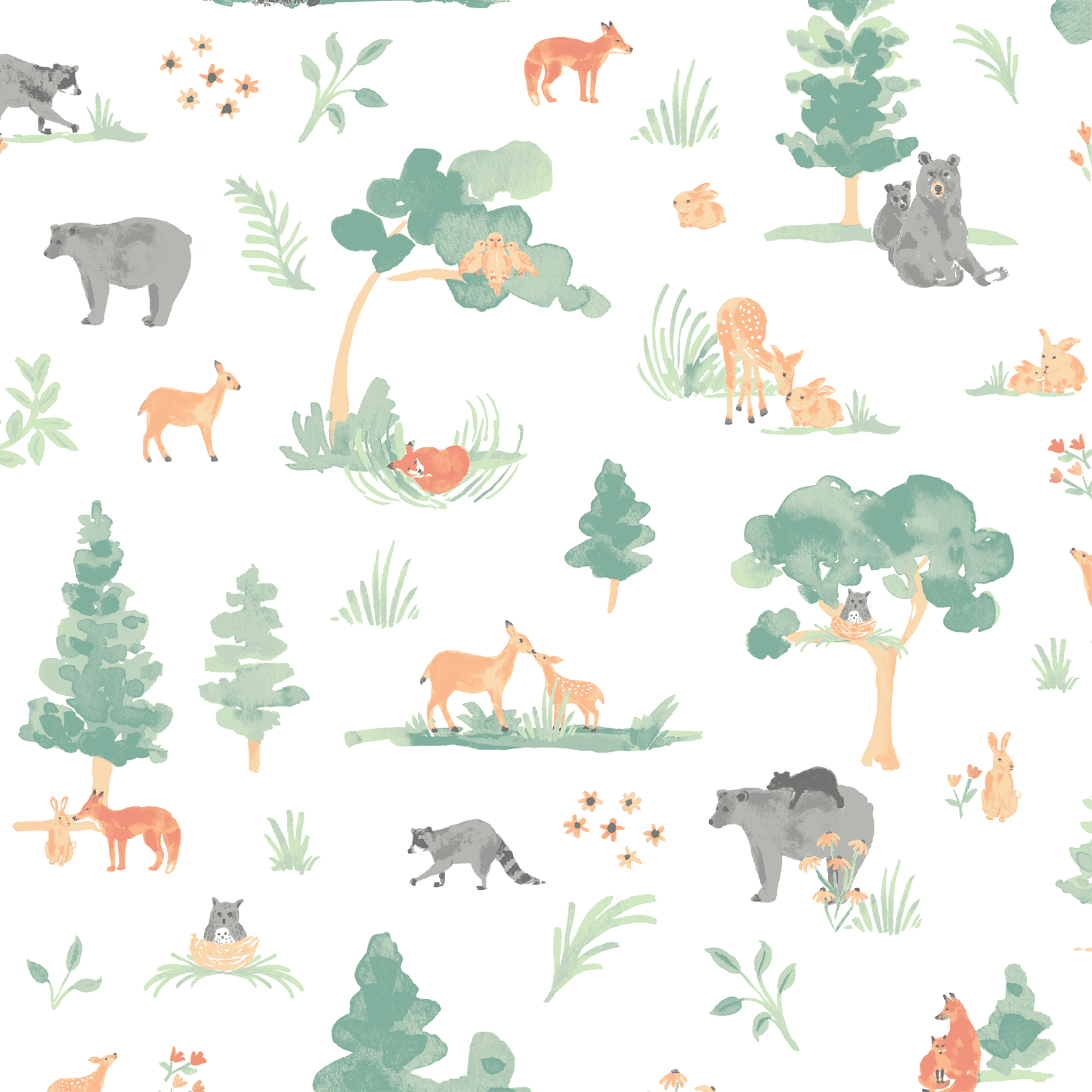 Forest Friends Crib Sheet