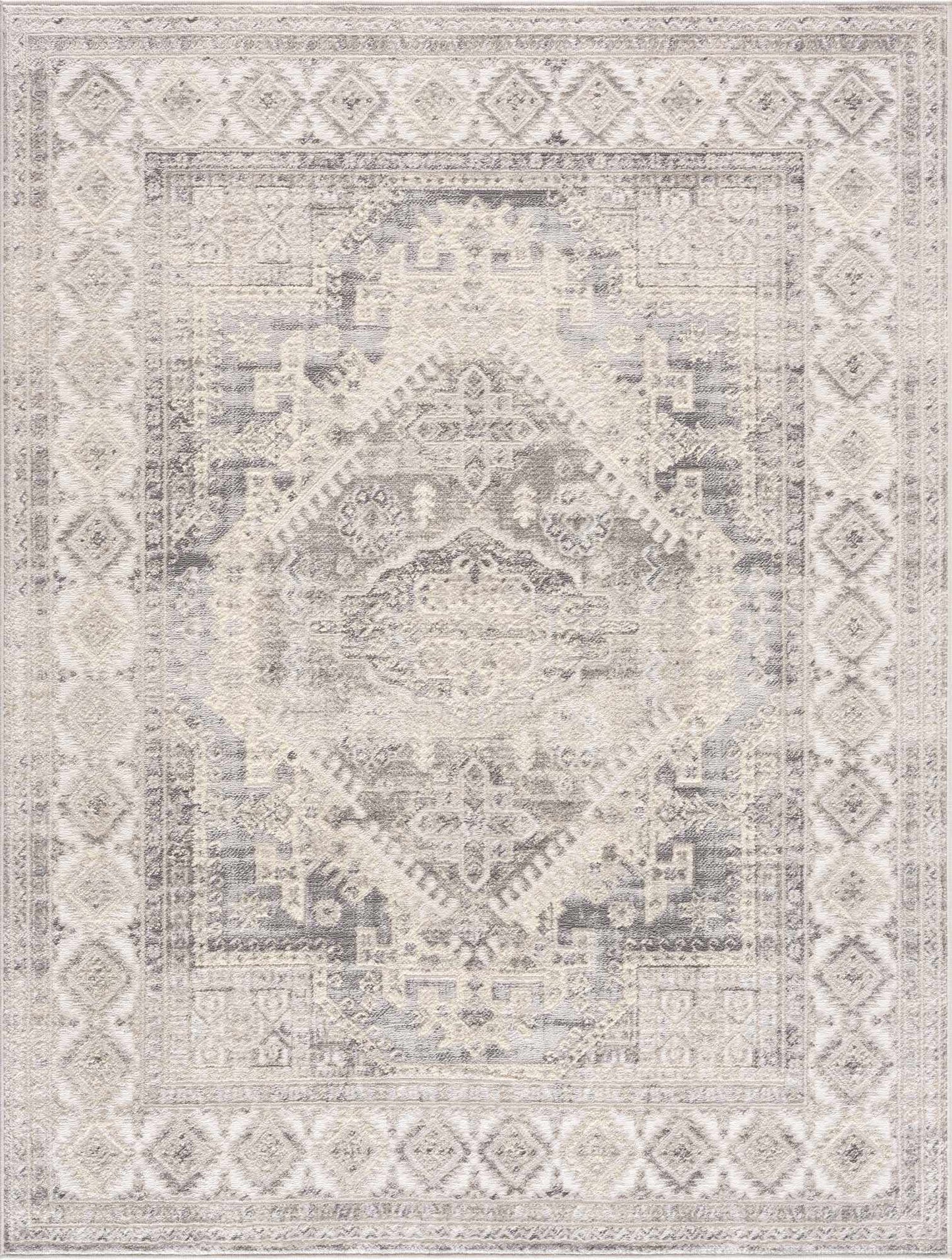 Brend Taupe Medallion Area Rug