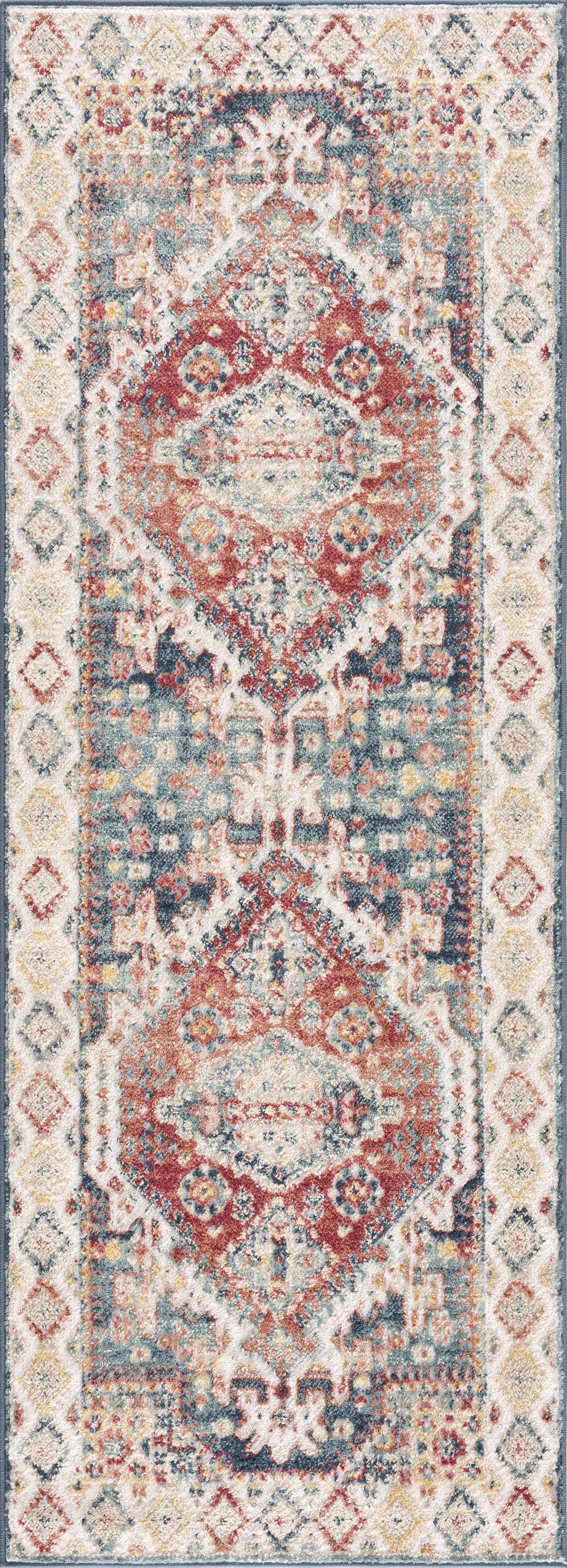 Brend Rust Medallion Area Rug