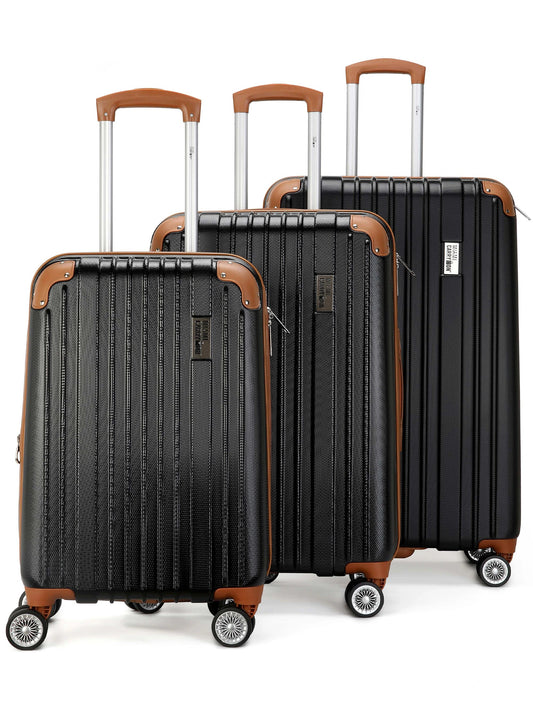 Collins 3 Piece Expandable Retro Luggage Set